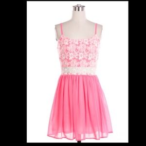 Neon Green Lace Dress