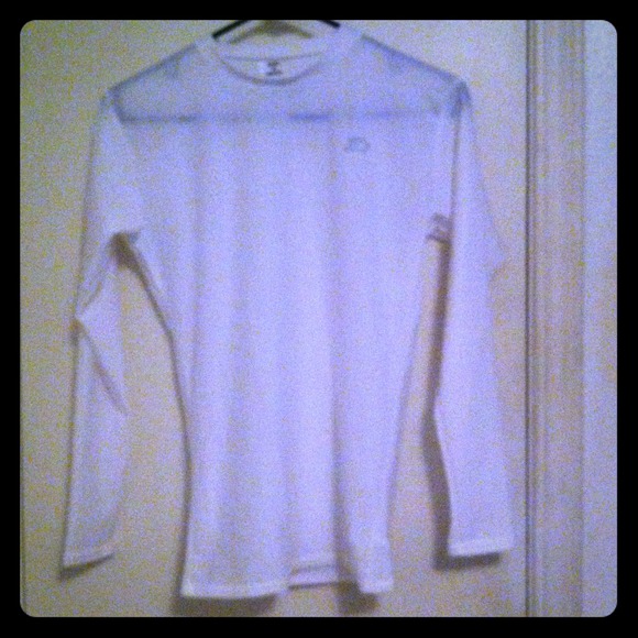 White Dri-Fit  long Sleeve Sweat