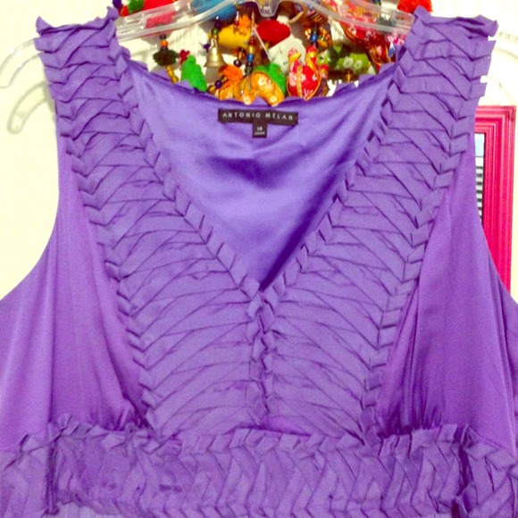 Purple cocktail dress