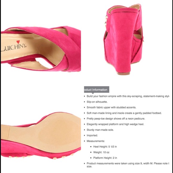 🎊 Reduced 🎊Luichiny M Pire,sky Wedge - Picture 3 of 4