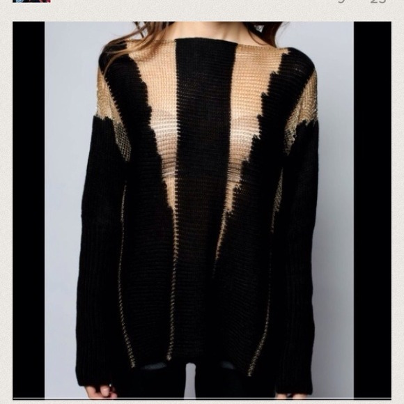 Black and gold sweater