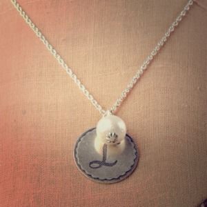 K initial John Wind petite silver necklace!