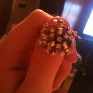 Gold bow ring