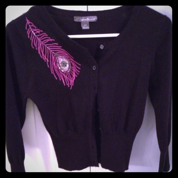 Forever 21 feather cardigan