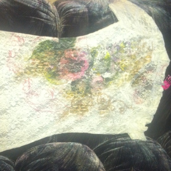 Floral see thru Shirt - Picture 1 of 2