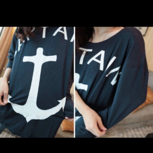 ⚓New Super Cute Batwing Anchor Tee⚓