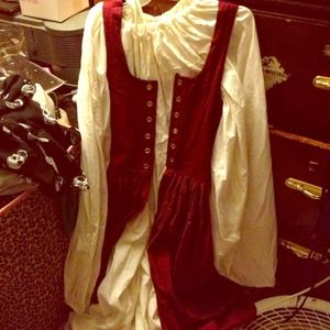 Renaissance Dress red and white