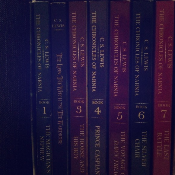 the chronicles of narnia books ! ALL 7 !