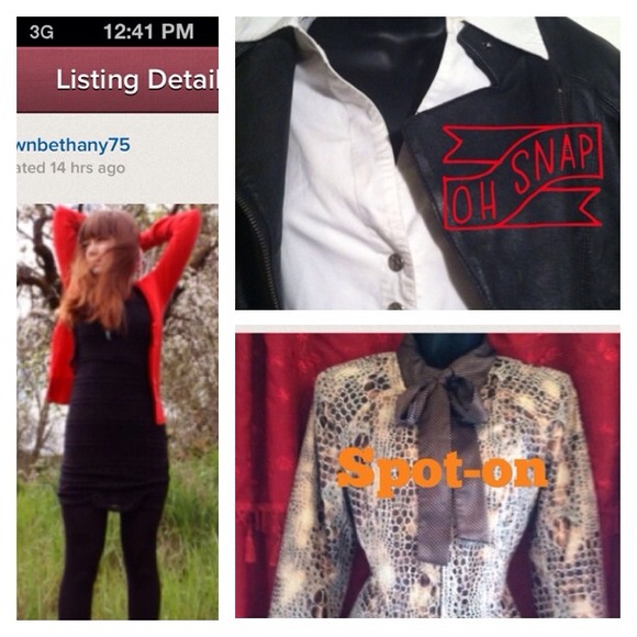 Jackets & Blazers - 🙀NWOT Faux leather animal print jacket🙀