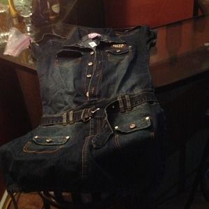 Blue jean dress (size 16 juniors)