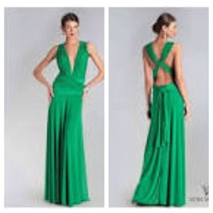 VON VONNI TRANSFORMER DRESS - KELLY GREEN, LONG
