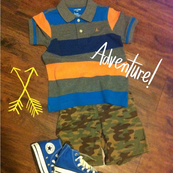 Boys Army Fatigue Shorts