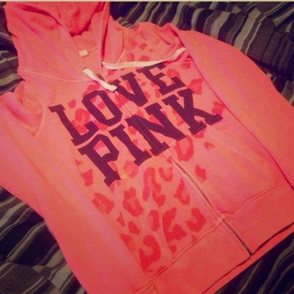 Sold Small leopard Victorias Secret PINK hoodie