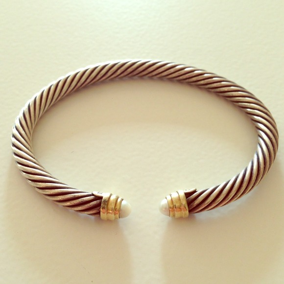 SOLD!! David Yurman 5 MM Pearl Cable Bracelet