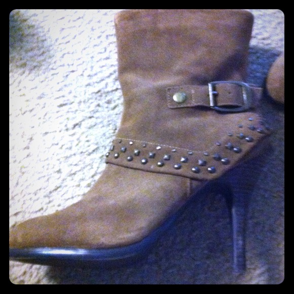 A.N.A. Brown  Suede jeweled boots.NWOT