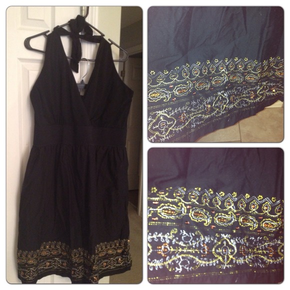 Plus size halter dress