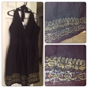 Plus size halter dress