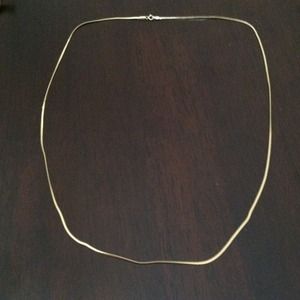 14K gold, 24" "snake" chain necklace.