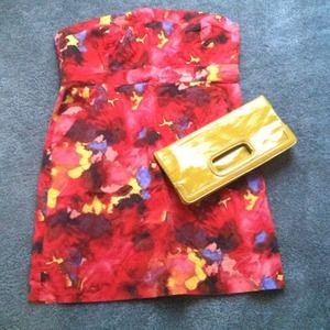 NY & Co Floral Print Strapless