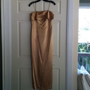 Gold Episode gown. 100% silk. Size 2. Fits like 0