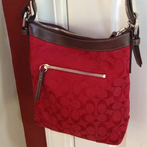 ***SOLD!!!*** Authentic - Red COACH purse. - Picture 1 of 4