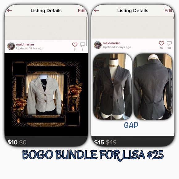 GAP Tops - ⭐️BOGO⭐️ CLASSIC GAP PINSTRIPED BLAZER