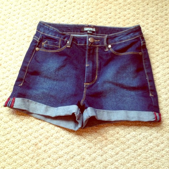 High waisted denim shorts!