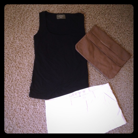 Zara Tops - Closet Staple: Zara Basic Sleeveless Black Tee