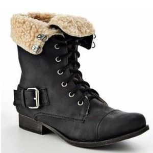 Lauren Conrad  2-way Combat Boots