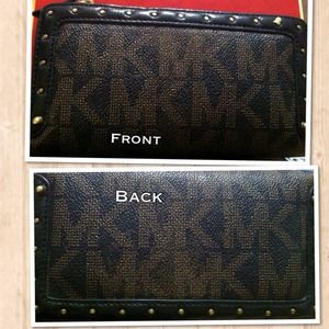 AUTHENTIC MK WALLET 3 SECTIONS GOOD USED CONDITION