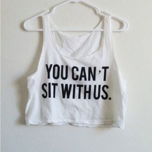 🌸BRANDY MELVILLE🌸YOU CAN'T SIT WITH US TANK TOP