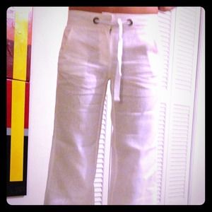 Tommy Hilfiger White Linen Pants