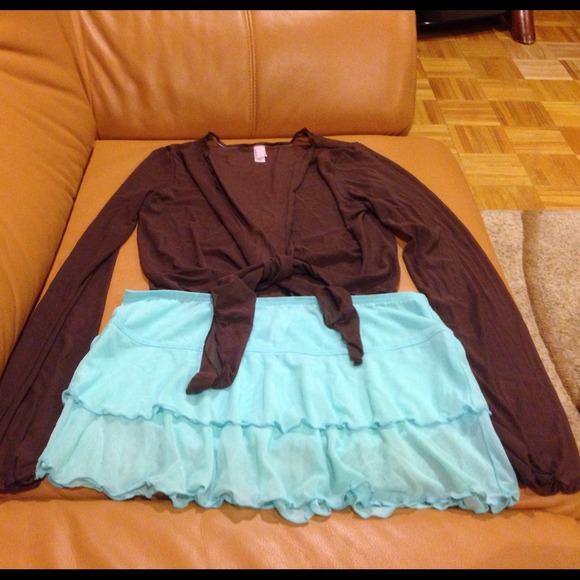 VS swimsuit cover up 2 pieces sheer size S