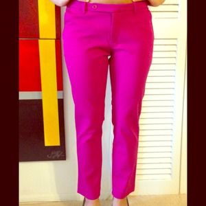 Fuchsia Skinny Pants
