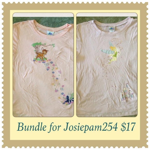 2 Disney Ladies Tops