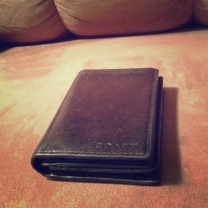 Authentic coach black card case