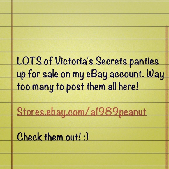 Victoria's Secrets panties.
