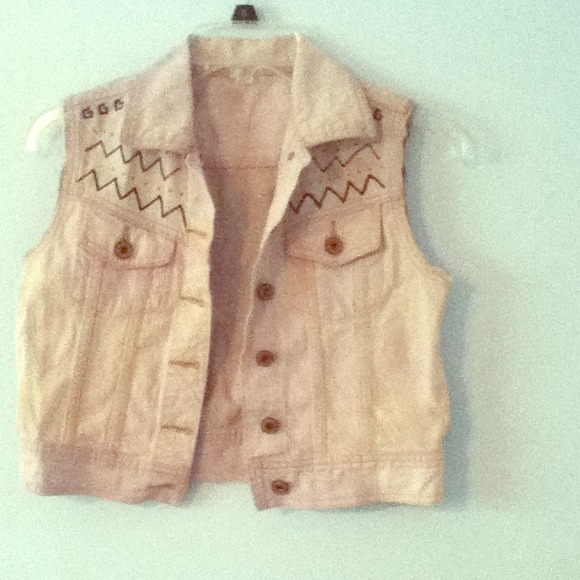 Hand dyed purple tribal vest