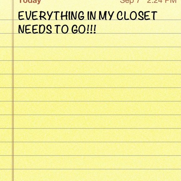 ALL OF MY CLOSET NEEDS TO GO!!