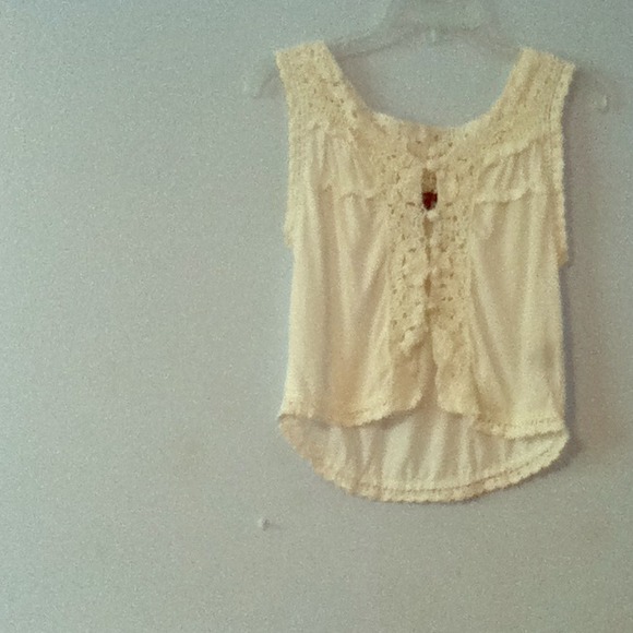 White crochet top