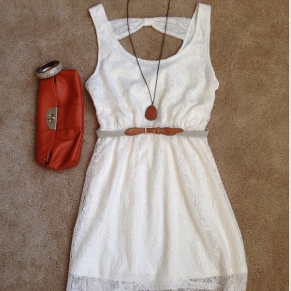 SOLD Cream high-low dress NWOT