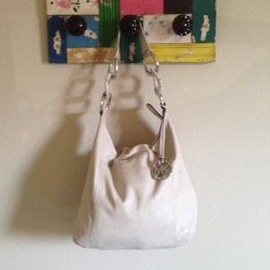 Authentic Cream Michael Kors Purse