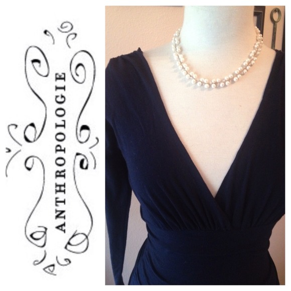 Anthropologie Dresses & Skirts - 🍇Bundled🍇Velvet brand Navy Dress