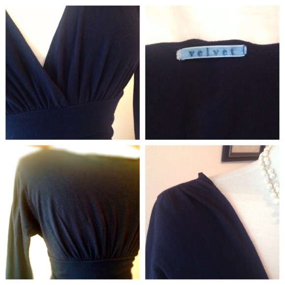 🍇Bundled🍇Velvet brand Navy Dress - Picture 3 of 3