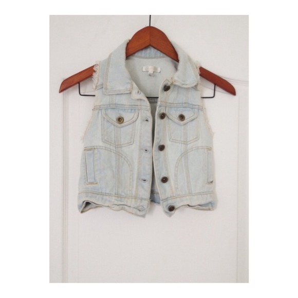 LF Distress Denim Vest