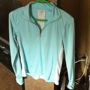 Light blue athletic jacket