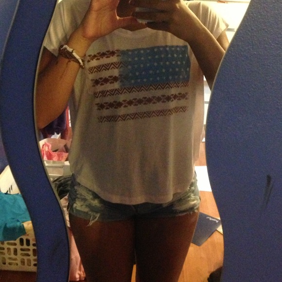 billabong american flag tee