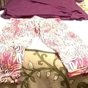 Purple top with leggings