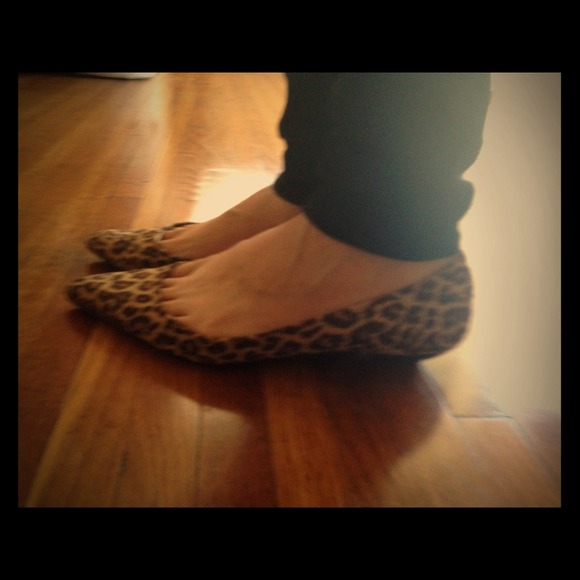 Cheetah print flats