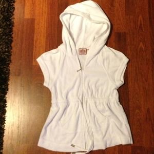 👑Juicy couture,short sleeve velour hoodie!!